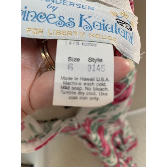 VTG Princess Kaiulani Hawaiian Liberty Dress Size 6 - Picture 9 of 11